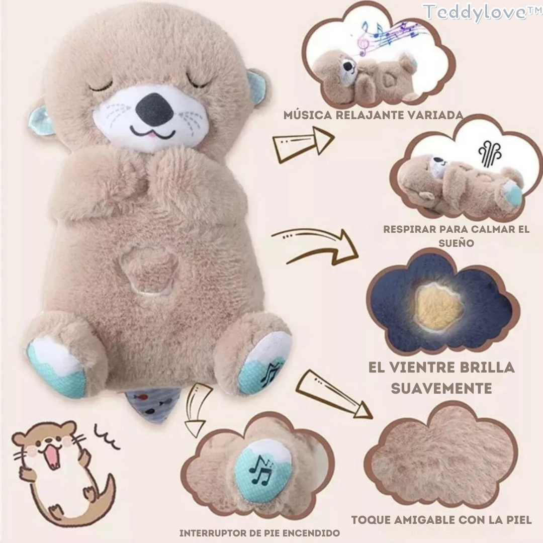 Teddylove™ | Peluche nutria que respira y tiene musica