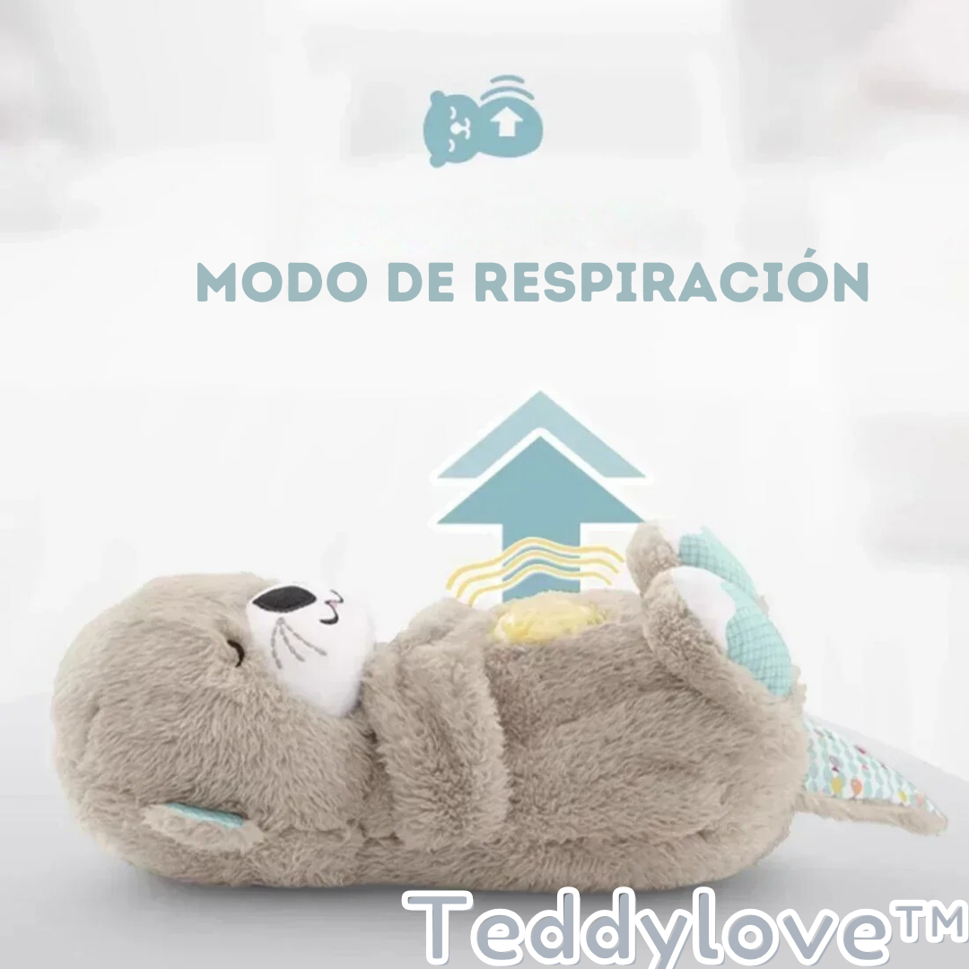 Teddylove™ | Peluche nutria que respira y tiene musica