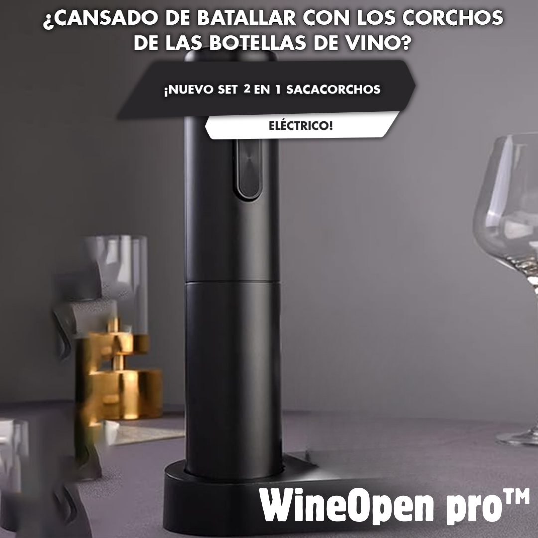 WineOpen pro™| SACACORCHOS ELÉCTRICO - Especial18🇨🇱🎊