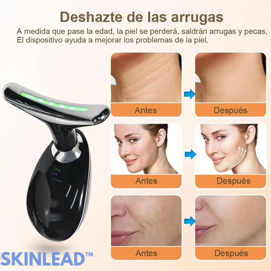 SKINLEAD™ | MASAJEADOR FACIAL Y CUELLO CON LED