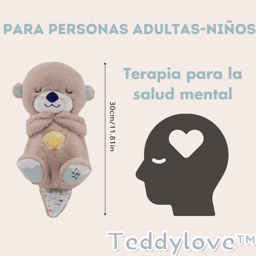 Teddylove™ | Peluche nutria que respira y tiene musica