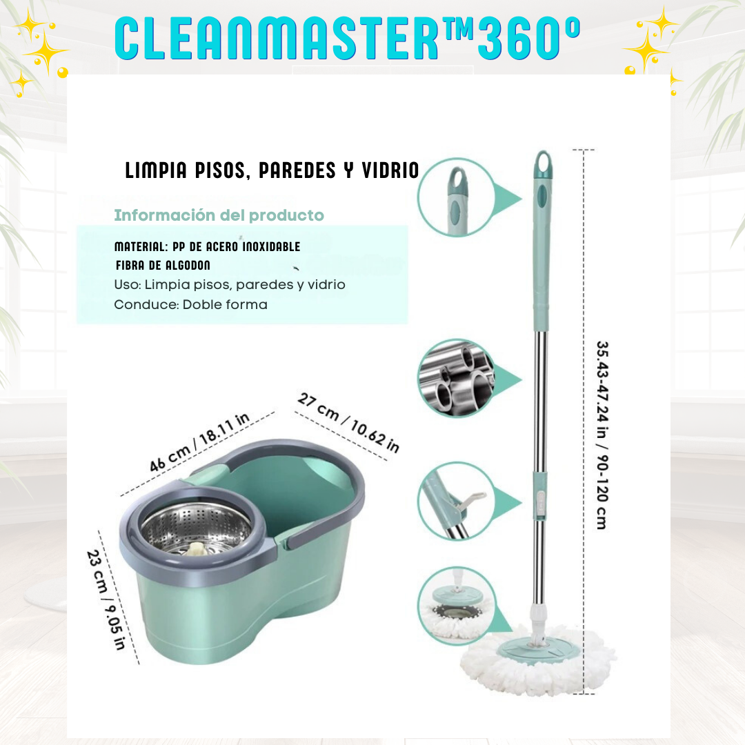 Cleanmaster™360° |  Mopa giratoria