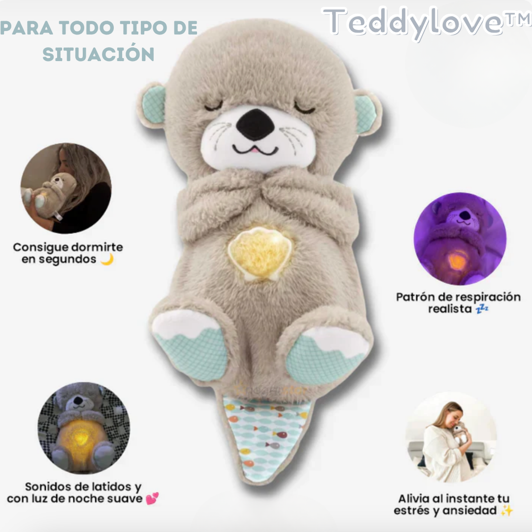 Teddylove™ | Peluche nutria que respira y tiene musica